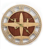 Cessna 425 Conquest<br>10-14 Inch Wood Wall Clock